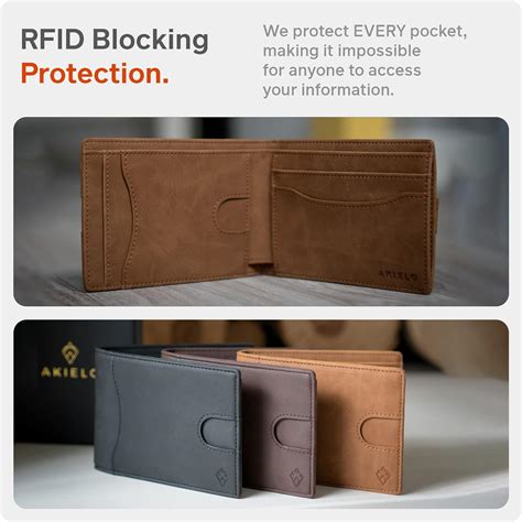 akielo wallet rfid blocking card holder with money clip|akielo atom wallets.